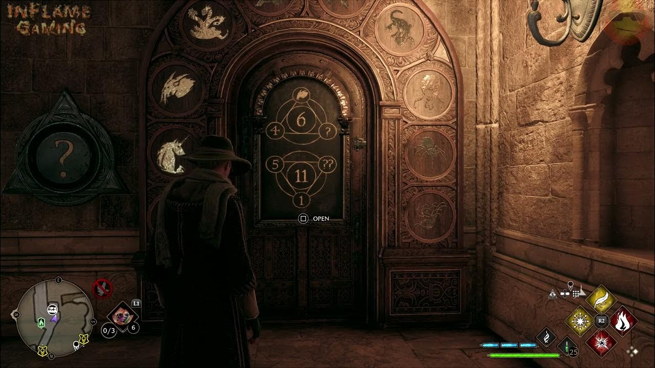 Hogwarts Legacy Arithmancy Door Puzzle (Reception Hall) YouTube
