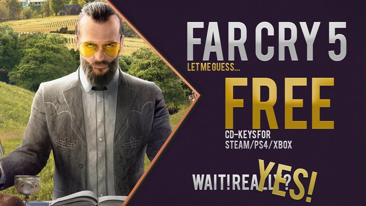 How I Got 😊 Far Cry 5 FREE cd-key ?! [ FC5 Free ] [PS4, Xbox, Steam] -  YouTube