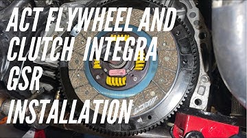 ACT Lightweight Flywheel and Clutch install, 2000 Integra Gsr B18c1!!! Part 3