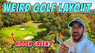 AVERAGE GOLFER vs WEIRD GOLF LAYOUT | Sky Valley Golf Vlog