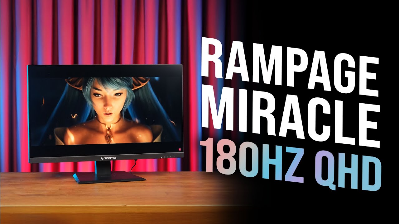 Rampage MIRACLE MC27RQ180 27" 180Hz 1ms HDMI DP Freesync HDR Pivot QHD Fast IPS Gaming Monitör