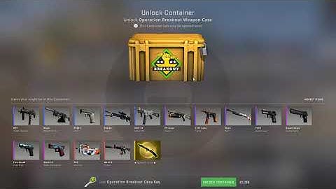 Opening a Breakout case everyday until I get a Butterfly Knife Day 2
