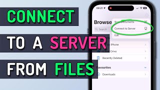 Connect to a File Server or NAS using Files on iPhone