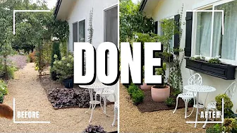 Arborvitae, More Boxwood, Drip Irrigation & Finally MULCH! The Secret Garden Makeover is DONE!
