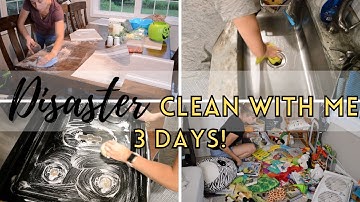 * DISASTER * CLEAN WITH ME/MESSY HOUSE/SPEED CLEANING MOTIVATION/REAL LIFE MESSES