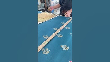 Hand Block Printing Therapy 😌 #TextileArt