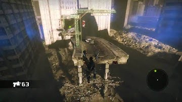 E3 09 Bionic Commando: Flood swing zipkick gameplay trailer