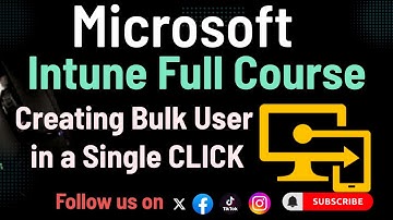 Create bulk Users in Intune || Microsoft Intune Full Course 2024 Nepali