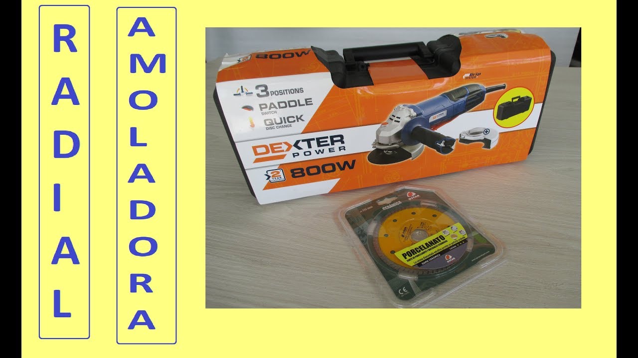 Amoladora DEXTER POWER V disco 230mm 2100W