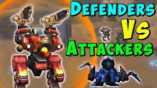 War Robots Defenders Vs Attackers Fun Skirmish Gameplay Wr
