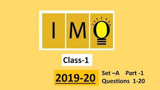 IMO Class 1 2019-20 Set A with answers