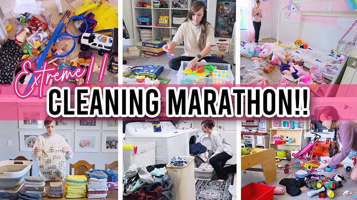 EXTREME CLEAN WITH ME MARATHON | DECLUTTERING AND ORGANIZING | 4 HOURS OF CLEANING MOTIVATION
