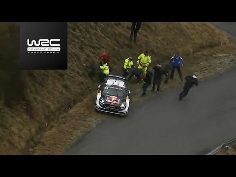 WRC - Rallye Monte-Carlo 2018: Ogier slipping into a ditch