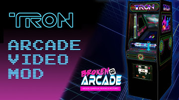 Tron Arcade Video Mod - Replacing the Translite Art with an LCD Playing Video