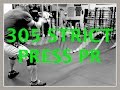 TRAIN: 305 Strict Press PR & a Front Squat that goes Terribly Wrong