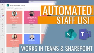 Automated Staff List in Microsoft Teams and SharePoint screenshot 4