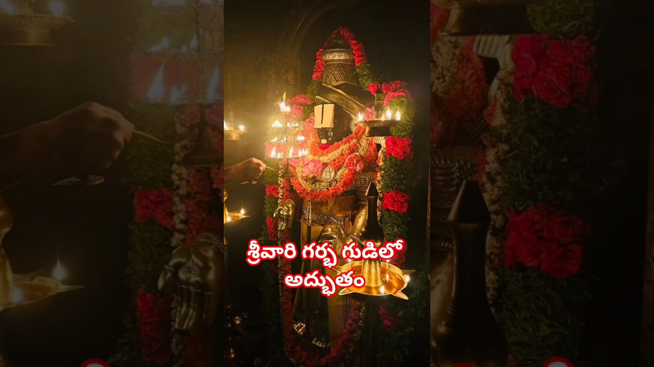 Watch శ్రీవారి గర్భ గుడిలో అద్భుతం #tirumala #srivaripadalu #temple #motivation #facts #shorts #chaganti on YouTube