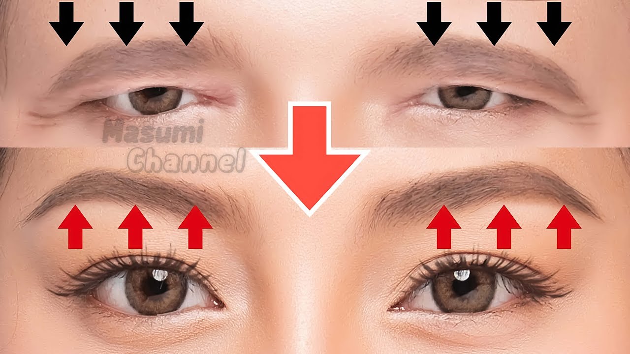 ５MINS EYEBROW LIFTING MASSAGE | Fix Droopy Eyelids,  Sagging Forehead | Make Your Eyes Bigger