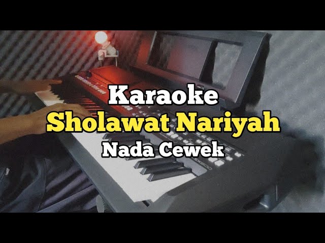 Karaoke Sholawat Nariyah Nada Cewek Lirik Video Versi Sabyan | Karaoke Sholawat class=