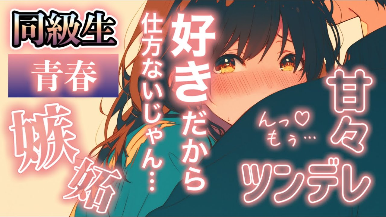 んんッ…嫉妬しちゃったのっ♡もぅ!!/甘々/いちゃいちゃ/同級生/学校帰り/馴れ初め/日常/嫉妬/ヤキモチ/ツンデレ/#男性向けシチュエーションボイス #asmr