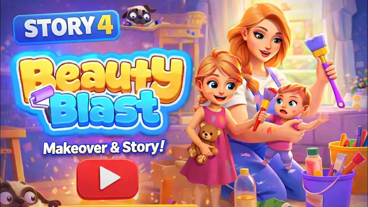 BEAUTY AND BLAST MAKEOVER 4TH STORY #viral #games #youtube #gaming 