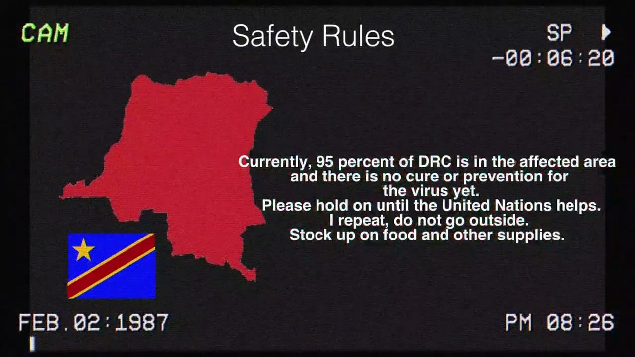Democratic Republic of Congo Emergency Alert [Unidentified Virus Spread] (Fictional video ⚠️)