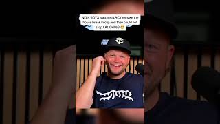 #NELKBOYS watched #LACY remake the house break in clip and they could not stop LAUGHING 😂#STEINY