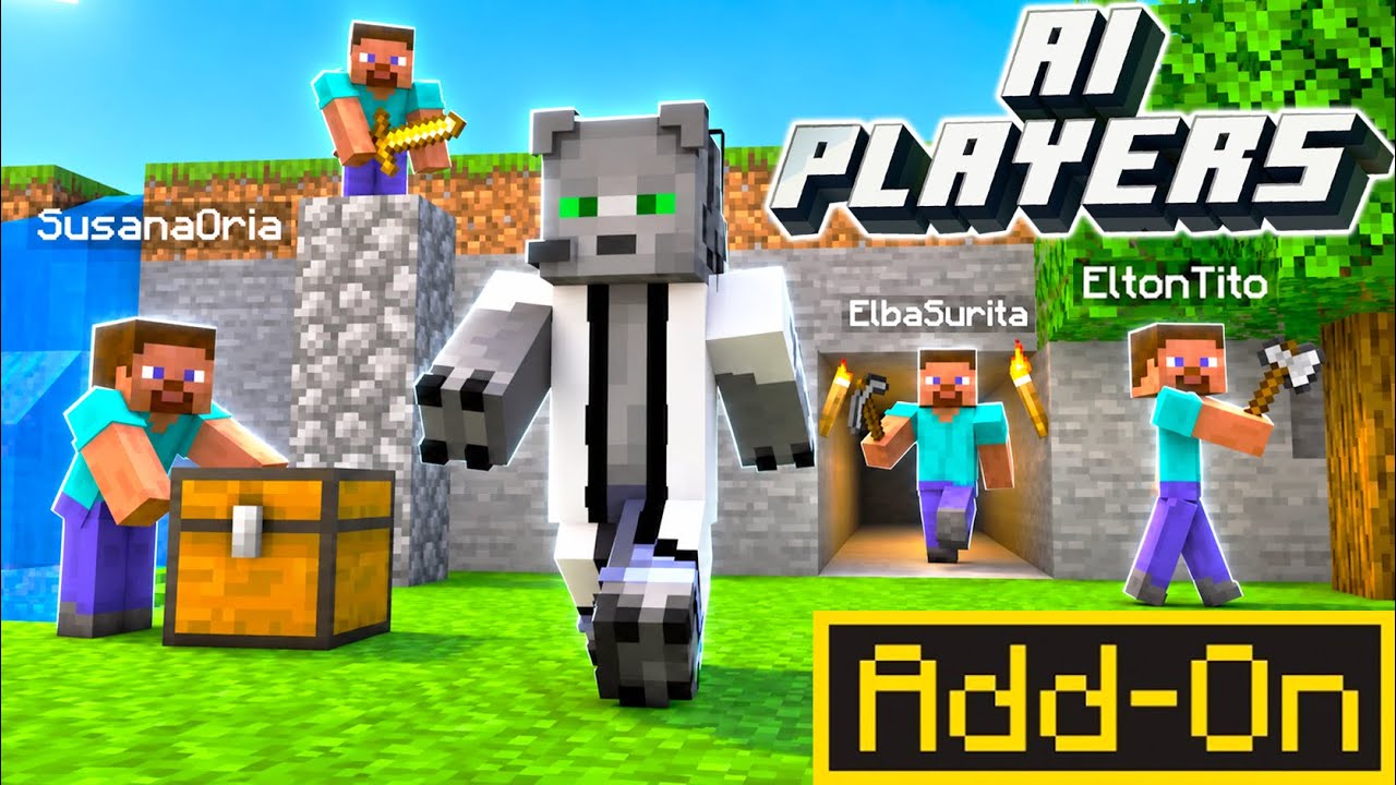 Añadieron AMIGOS FALSOS con IA a Minecraft Bedrock!!!