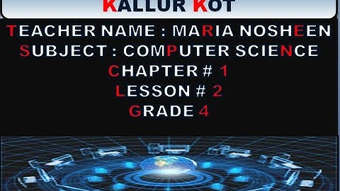 ONLINE WITH COMPUTERS GRADE 4 LESSON 2 CHAP 1