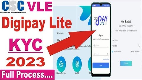 CSC digipay lite kyc kaise kare | KYC Process Step By Step| How To Kyc Digipay Lite_Full Process2023
