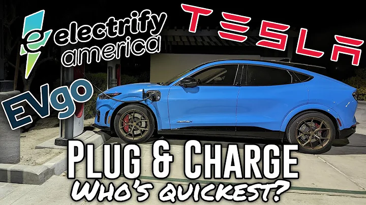 Tesla vs Electrify America vs EVgo - Plug & Charge test! Who's fastest?