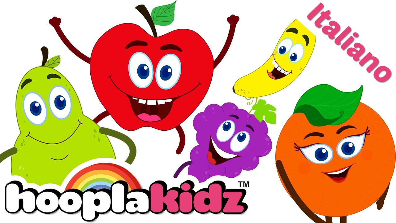 ⁣Filastrocche | Impara i numeri con Cinque Frutti Carini | Fruits song | HooplaKidz Italiano