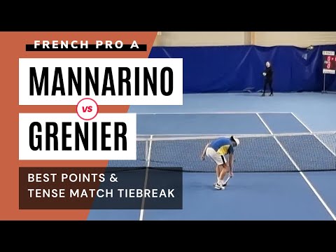 Adrian Mannarino vs Hugo Grenier : best points and tense match tiebreak (French Interclubs Pro A)