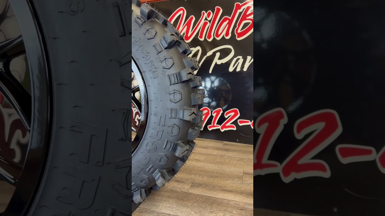 Frontline ACP Tires Mounted On Fuel Runner Wheels : Wild Boar ATV Parts 