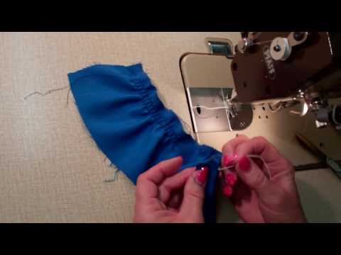 Shirring with elastic thread in bobbin - Lilo Siegel - YouTube