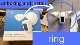 ring floodlight cam  Unboxing and install