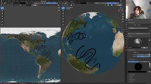 How to use BLENDER to paint on a sphere for fantasy maps!