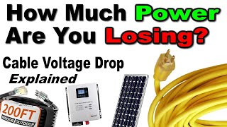 Using The WRONG Cable Is a Bad Idea! Voltage Drop Explained, plus simple testing methods