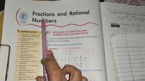 # Fractions and Rational Numbers Exercise-2.1 Class-7(Prachi)