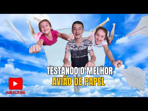 TESTEI O MELHOR AVIÃO DE PAPEL DO MUNDO * voa muito!!