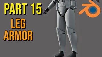 How to Make Clone Trooper Armor in Blender | Part 15 | Leg Armor