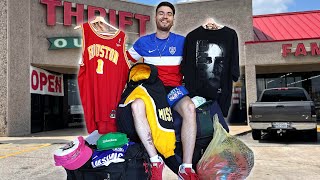 THRIFT STORES Full Of VINTAGE Clothes!! Wrestling T-Shirts, Nike, Jerseys! Trip to the Thrift #452