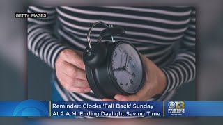 The twice-a-year changing of clocks will happen sunday at 2 a.m. katie
johnston reports.