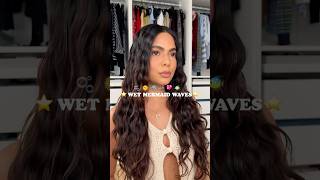 Wet mermaid waves 🧜🏽‍♀️🐠🐬🐚 the perfect hairstyle for spring and summer #wavyhair