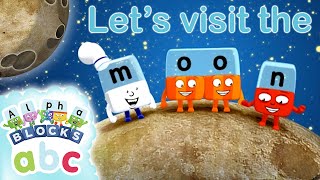 @officialalphablocks - Let's Visit the Moon 🌓  | Learn to Read | Phonics