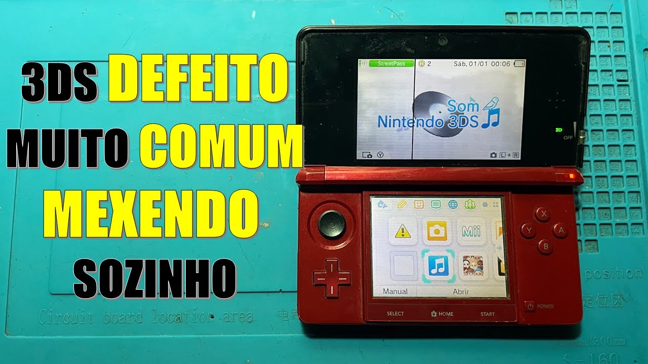 NINTENDO 3DS COM DEFEITO MEXENDO SOZINHO !!! 3 DIACAS IMPORTANTES   