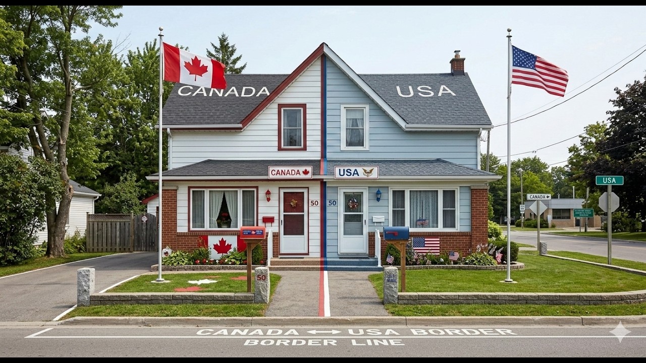 “This House Exists in Two Countries at Once!”