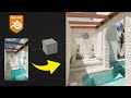 From Photo to Render : Courtyard Pool in Blender – Full Process