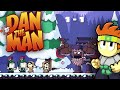 DAN THE MAN LLANURAS HELADAS 1 - 1 CON TODAS LAS ÁREAS SECRETAS | GAMEPLAY MODO HISTORIA