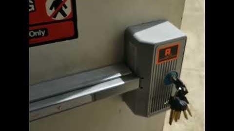Commercial alarm exit device | DY locksmith charlotte nc (980)260-9191